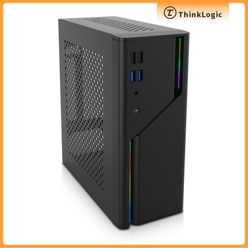 SKTC A09R Mini ITX กรณี ARGB 4.2L ขนาดเล็ก 1U Power HTPC กระเป๋านักเรียนแบบพกพาแนวนอน Dual-ใช้คอมพิว