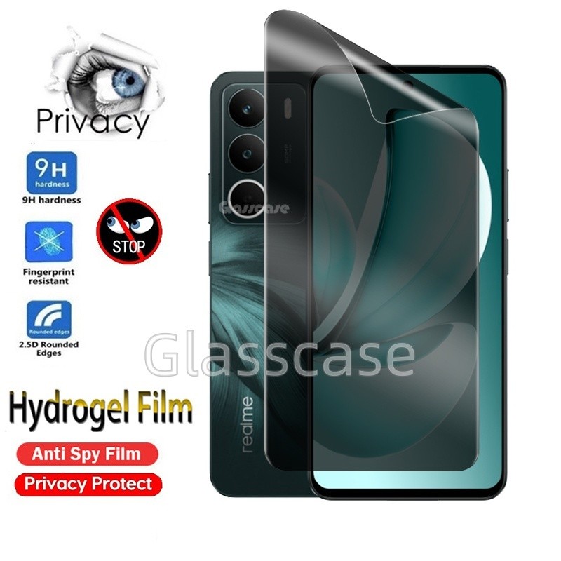 3 ชิ้นหน้าจอความเป็นส่วนตัวฟิล์มไฮโดรเจลนุ่มสําหรับRealme C71 C75 X C75X C 71 C 75 C 75X RealmeC71 R