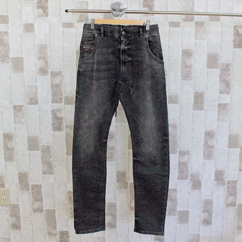 DIESEL JOGG JEANS กางเกงยีนส์สเวต ทรงเทเปอร์ สีดำวอช