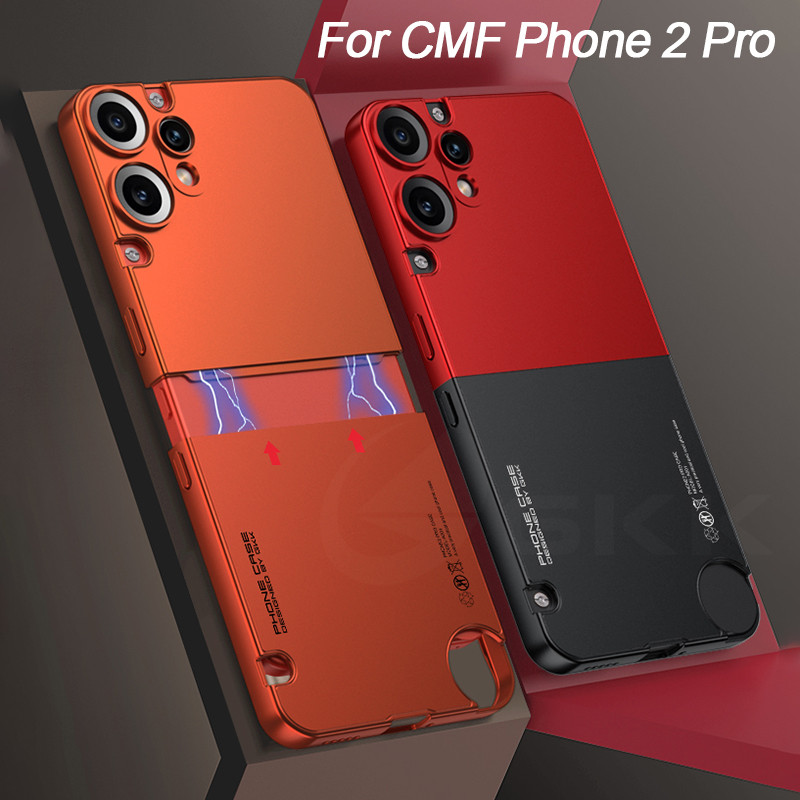 สําหรับ Nothing CMF โทรศัพท์ 2 Pro กรณี 2 ใน 1 สี Clash Armor กันกระแทกพลาสติก Matte สําหรับ CMF โทรศัพท์ 2Pro