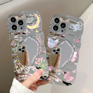 เคสไอโฟน For iPhone 17 13 11 16 14 15 12 ProMax 7 8 Plus SE X XR XS Max 14 15 12 16 11 13 Pro ผีเสื้อ เคสโทรศัพท์มือถือ