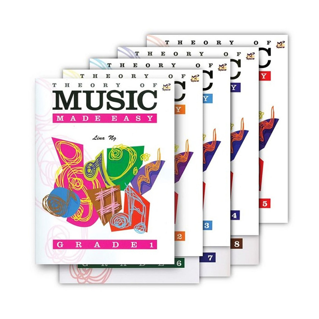 Theory Made Easy Grade 1-5 Music Book Lina Ng Rhythm MP Piano Guitar