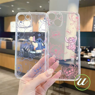 แฟชั่นแองเจิลเย็บคู่รักกราฟิติน่ารัก เคส เข้ากันได้กับ IPhone 13 17 14 11 15 12 16 Pro Max X 7Plus 8 7 15 16 Plus XR XS