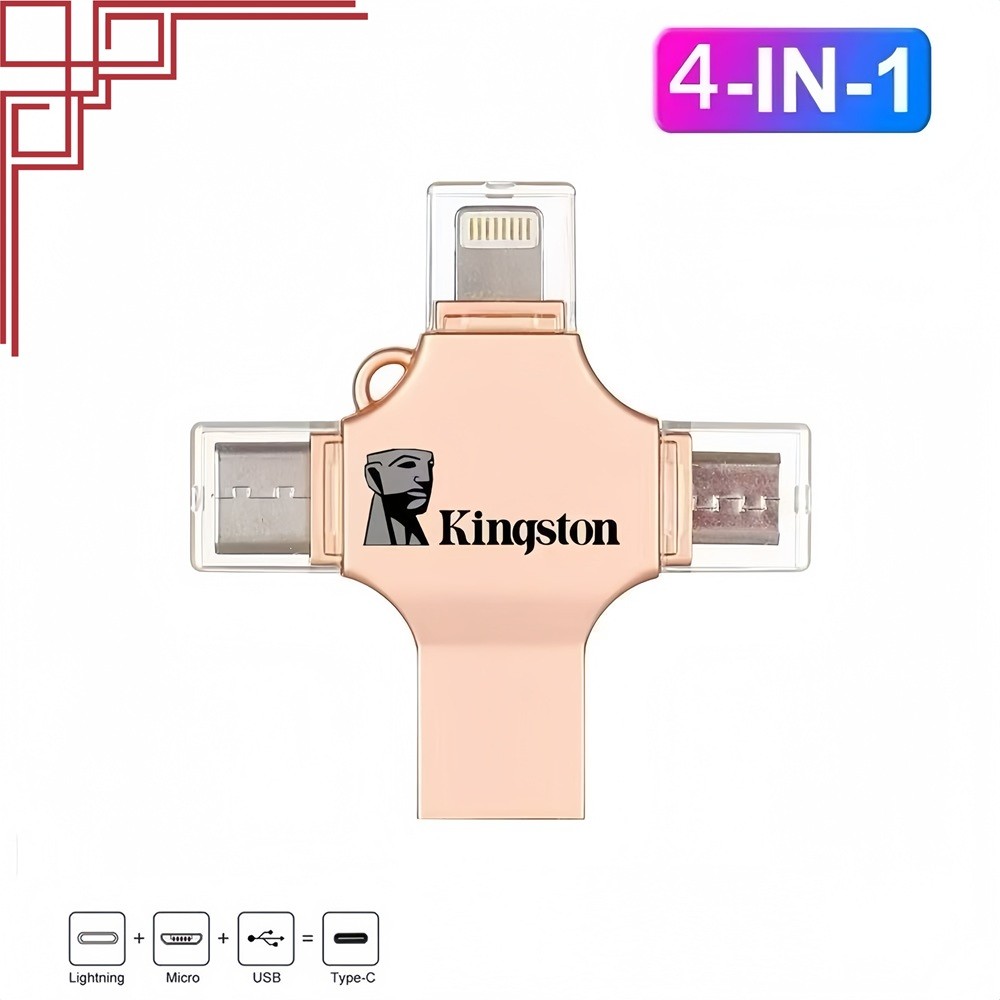 Kingston 4in1 USB แฟลชไดรฟ์ Memory Stick OTG Pendrive Android /Type-c สําหรับแล็ปท็อป iPhone