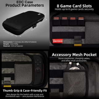 Savage Raven by Skull & Co. EDC Carrying Case for Nintendo Switch 2 (รุ่นปี 2025)
