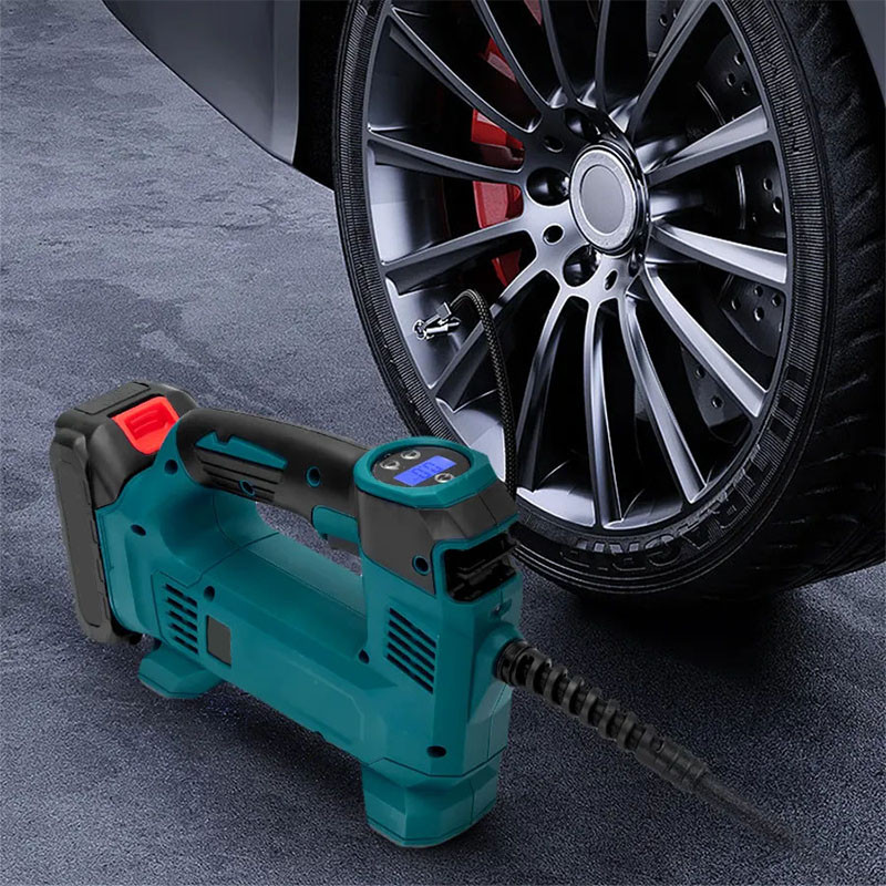 2025 Makita ปั๊มลมรถยนต์ไร้สาย 999W ปั๊มลมไฟฟ้า จอ LED สูบลมรถมอไซค์ เติมลมยาง ปั้มลมพกพาเครื่องปั้มลมไฟฟ้า สูบลมรถยนต์