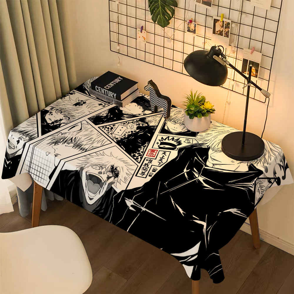 New Product#Anime Jujutsu Kaisen Tablecloth Satoru Gojo Anime Student Dormitory Computer Desk Mat Di