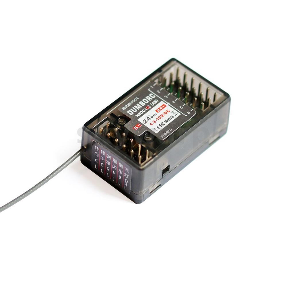DumboRC X6DC 2.4GHz 6CH ตัวรับสัญญาณ RC สําหรับ X4 X5 X6 RC วิทยุเครื่องส่งสัญญาณ
