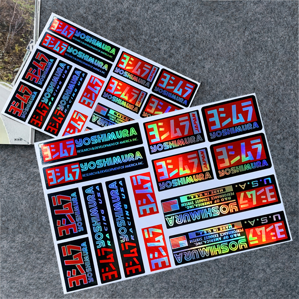 JDM Yoshimura มอไซ สกูตเตอร์ สะท้อนแสง สติ๊กเกอร์ หมวกกันน๊อค กันน้ำ ชุดสี Aerox Vespa Pcx Forza