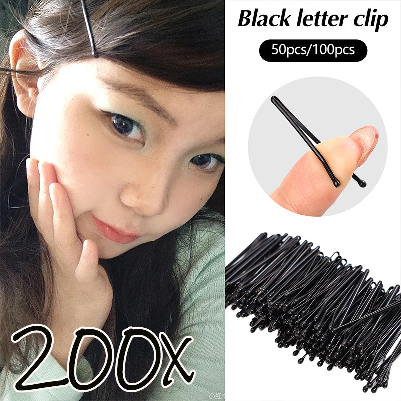 Y2K Minimalist Matte Surface Mini Bobby Pins - กิ๊บติดผมหน้าม้าด้านข้างรูปตัว U 3.5 ซม. สําหรับทรงผมทั้งหมด