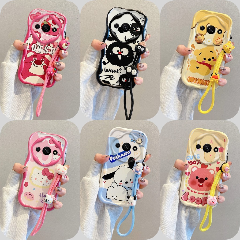 เคส REDMI A3 สไตล์อนิเมะป้องกันการตก เคสซิลิโคนอ่อนนุ่ม TYMR2