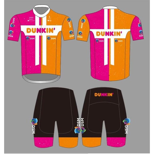 ชุดสั้นปั่นจักรยานทีม DSM DUNKIN