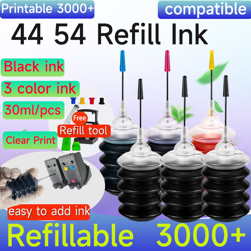 ใช้งานร่วมกับ PG44 สีดํา CL54 ตลับหมึกสีสําหรับ Canon PG-44 CL-54 Pixma E461 E401 E402 E471 E481 เคร