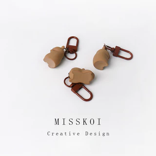 MISSKOI การ์ตูนชุดสีกาแฟ Kapibara พวงกุญแจ Creative Sweet กระเป๋าเป้สะพายหลังจี้