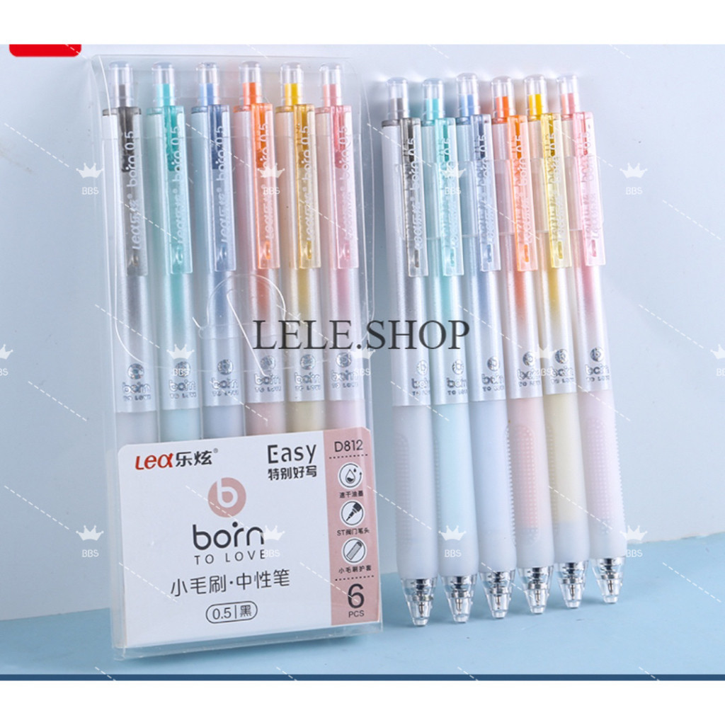 🔥สินค้าลดราคา ปากกาเจล แบบกดเขียนลื่นขนาดหัว0.5mm (ยกกล่องละ6/10/12แท่ง)มีสีหมึกดำ/น้ำเงิน/แดง อุปกรณ์เครื่องเขียน