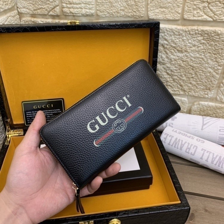 Ready Cushion ประณีต [พร้อมกล่อง] G Family Mens Long Wallet Handcraft Production Classic Hardware Wa