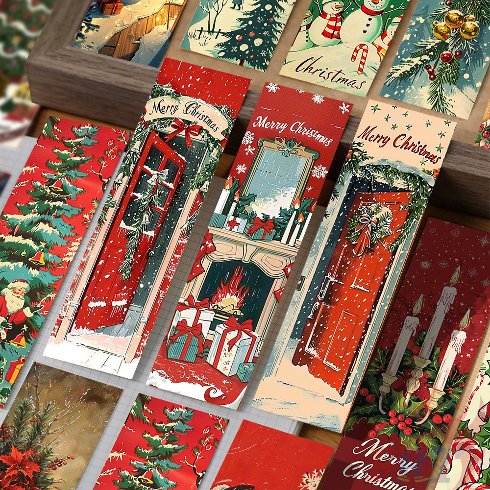 30ชิ้น/เซ็ต※วินเทจสุขสันต์วันคริสต์มาสที่คั่น※แฟชั่นหนังสือเครื่องหมายหน้าเครื่องเขียนโรงเรียนอุปกรณ์สํานักงาน - รูปที่ 6