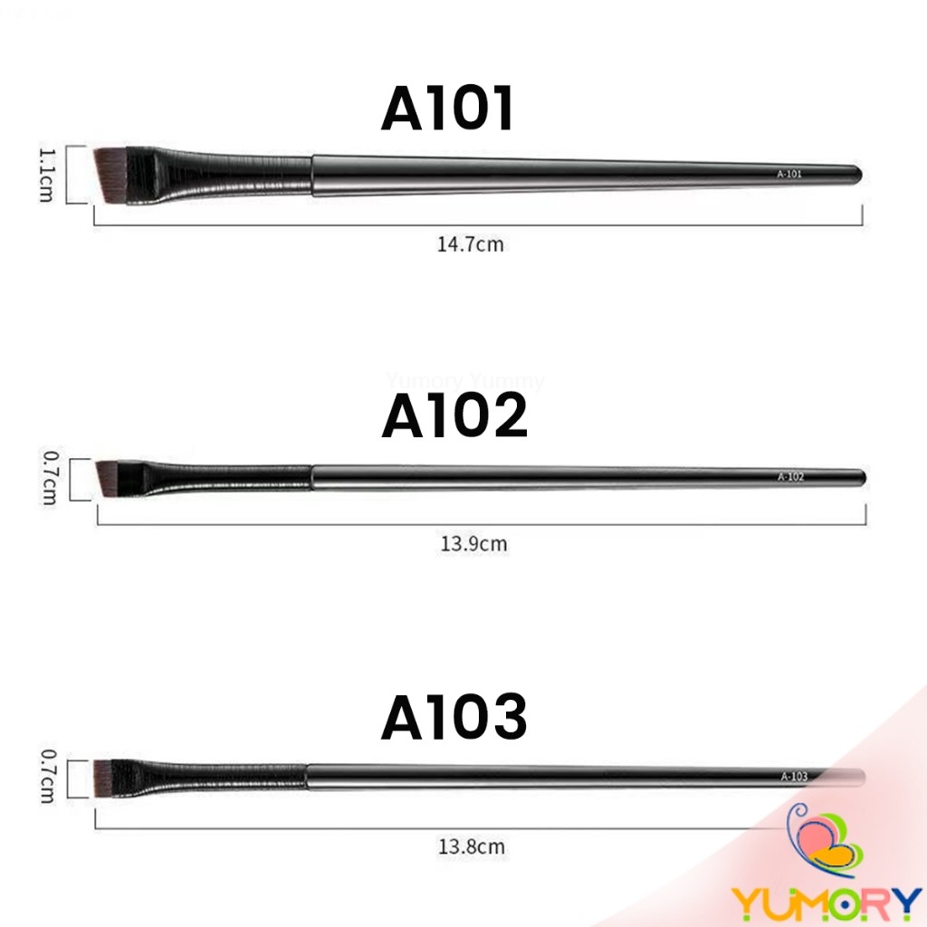 Yumory 1 ชิ้น  แปรงเขียนคิ้ว อายไลเนอร์ แบบบางพิเศษ สําหรับผู้หญิง Makeup brush - รูปที่ 6