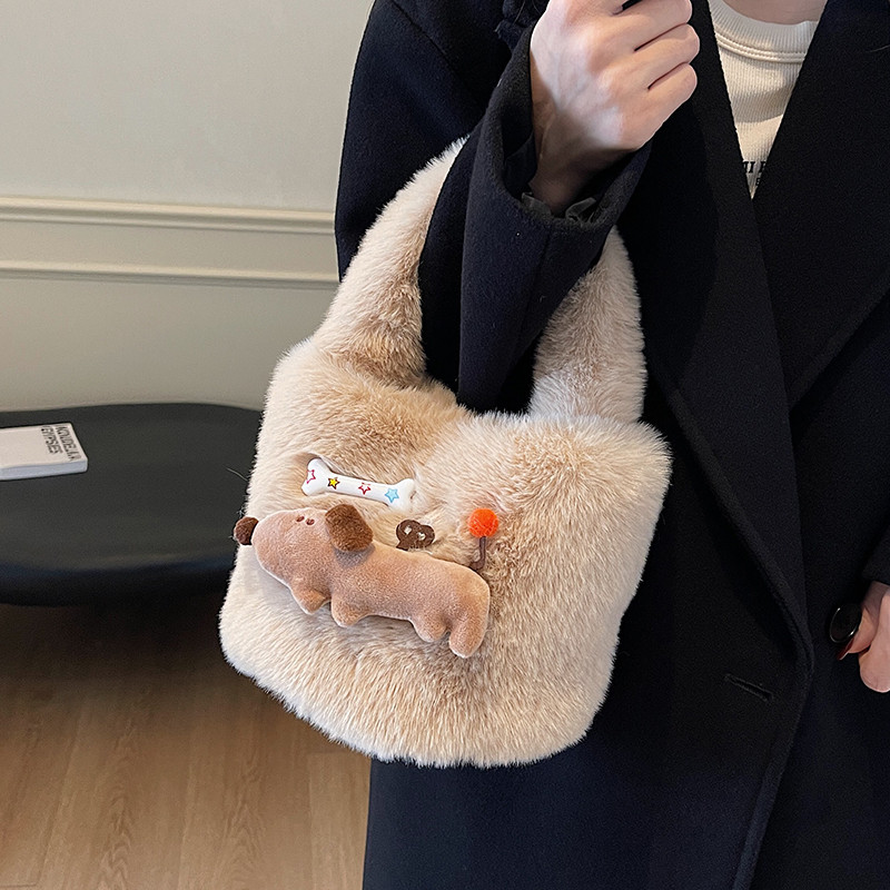 กระเป๋าตุ๊กตาผู้หญิง 2025 ฤดูร้อนยอดนิยมแฟชั่น Casual All-Match กระเป๋าถือ Outing Commuter Bucket Bag