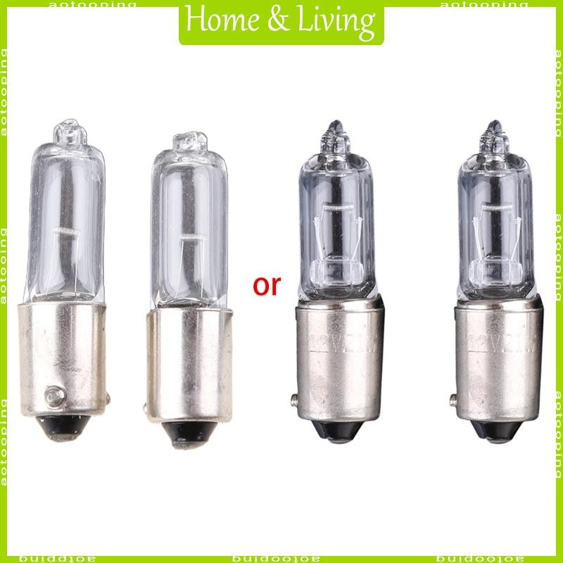 AOTOO 2x BAY9S H21W หลอดไฟฮาโลเจนสํารองตัวบ่งชี้หมอกแผนที่รถโดม Courtesy Side Marker ไฟเลี้ยว 12V 1 9A