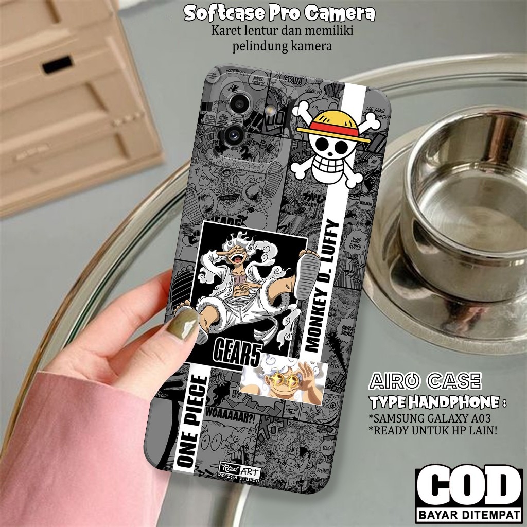 HP เคส Samsung Galaxy A03 ใหม่ล่าสุด - Anime Motif - Samsung Galaxy A03 Softcase - Pro Camera Tpu Si