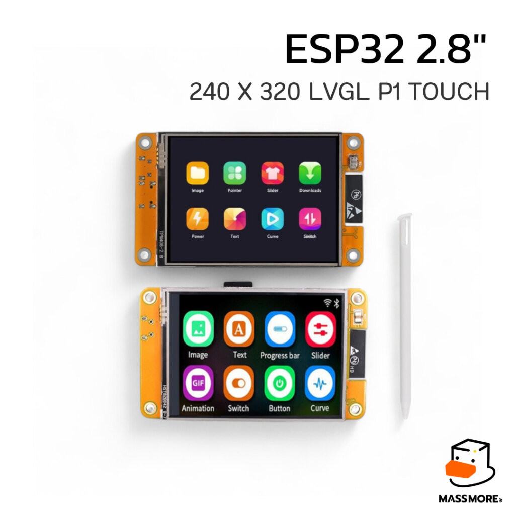 ESP32-2432S028 หน้าจอสัมผัส ESP32 2.8 นิ้ว LCD ILI9341 ESP32 320x240 Touch XPT2046 รองรับ LVGL Ardui