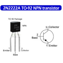 (5ชิ้น) 2N2222 PN2222A TO-92 NPN 40V 0.8A