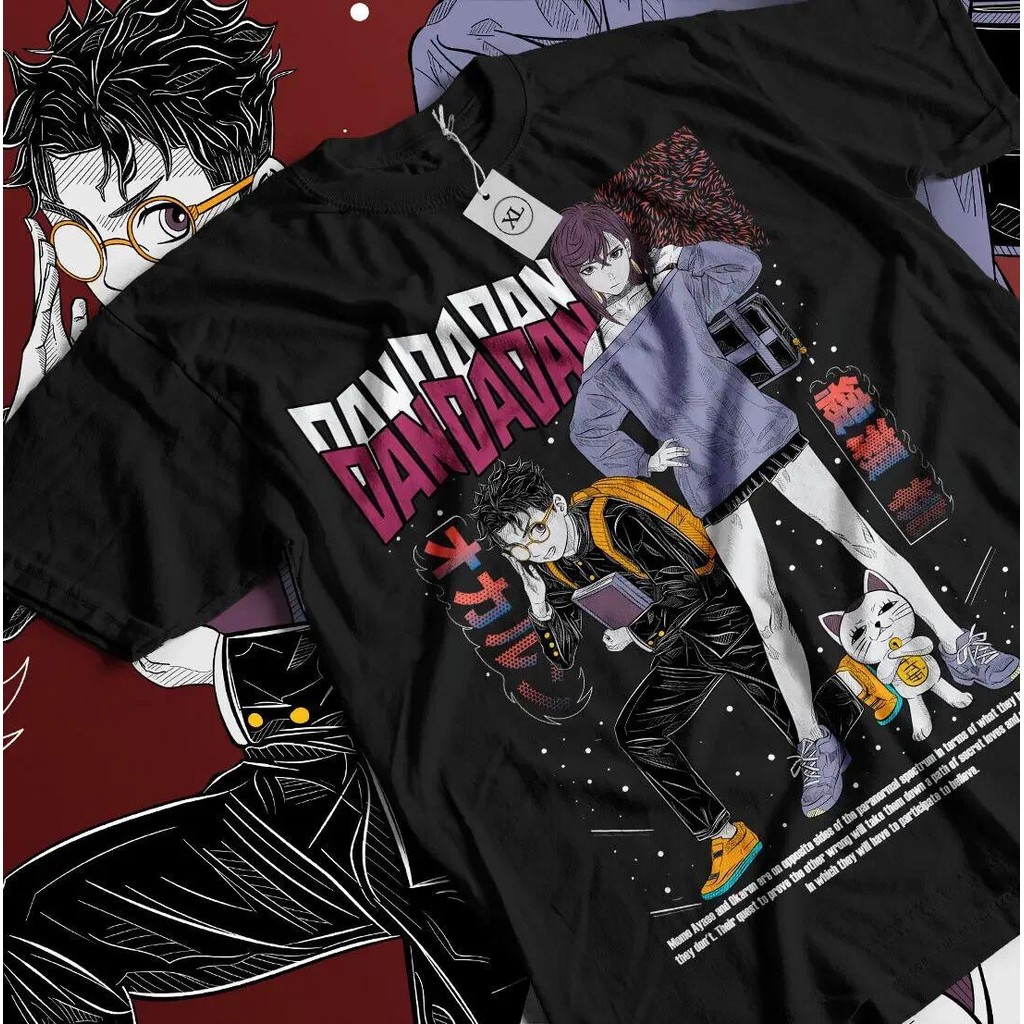 COD Dandadan Okarun เสื้อยืด Okarun Momo Ayase อะนิเมะญี่ปุ่นน่ารักของขวัญสาวเสื้อกราฟิก T-shirt 大サイ