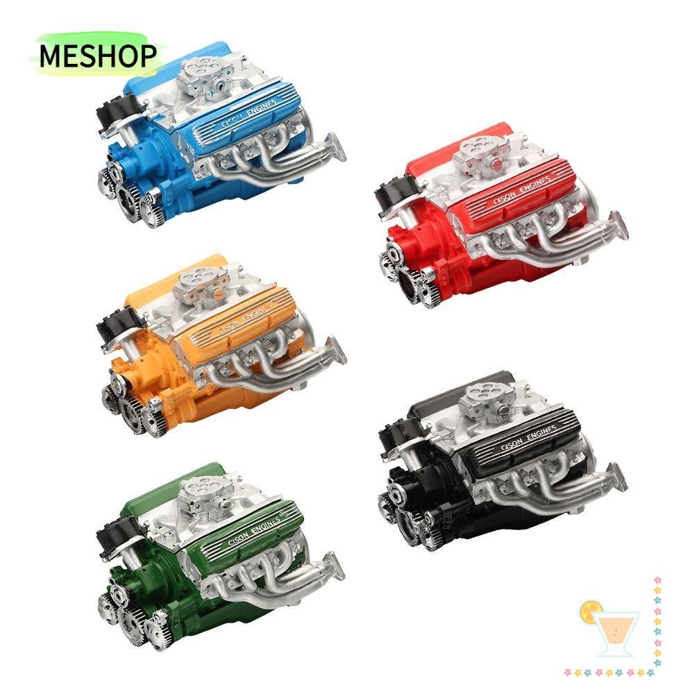MESHOPTH V8 โมเดลเครื่องยนต์รถยนต์ งานฝีมือจําลอง ชุดตกแต่งเรซิ่น DIY ของขวัญสําหรับผู้ใหญ่