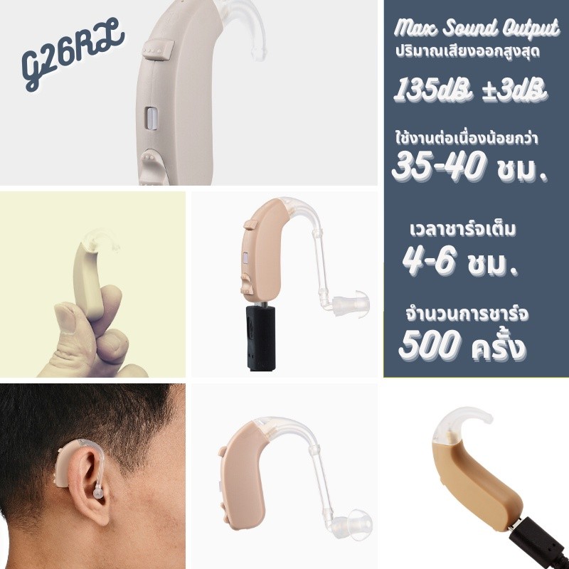 เครื่องช่วยฟัง คน หู ตึง เสียงชัดเจน รุ่นเดียวกันกับโรงพยาบาล - รูปที่ 3