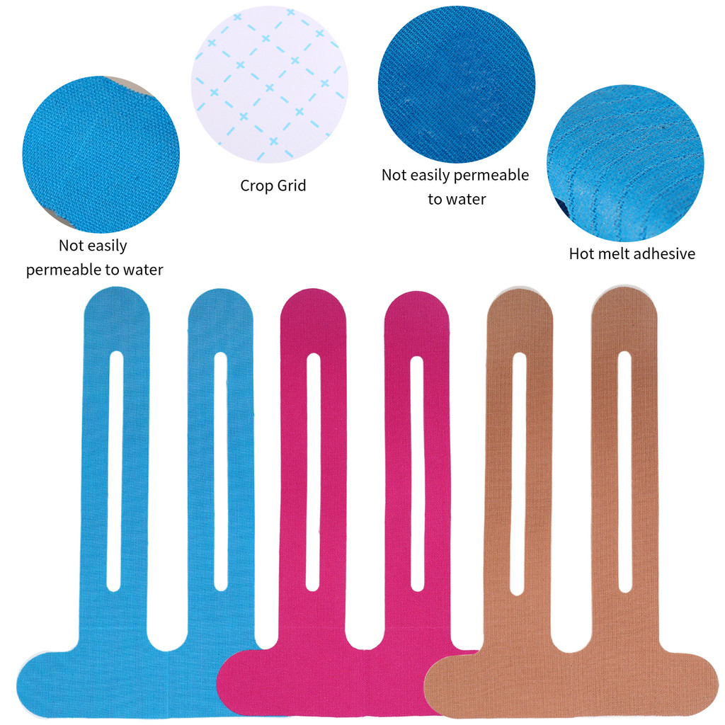 1/3/5/10 ชิ้น Precut Kinesiology เทปบรรเทาอาการปวดเข่า, เทปกีฬายืดหยุ่นระบายอากาศ, รองรับกล้ามเนื้อสำหรับวิ่ง/ฟิตเนส/นวด - รูปที่ 3