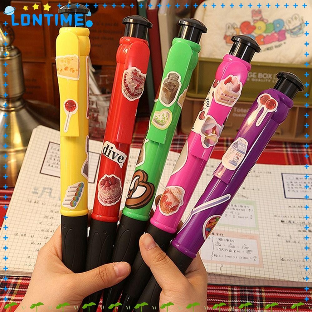 LONTIME Oversize Writting ปากกา,ของเล่นแปลกใหม่ขนาดใหญ่ปากกาลูกลื่น,พลาสติก Creative Props ของเล่นขนาดใหญ่ Neutral ปากกาโรงเรียน Office