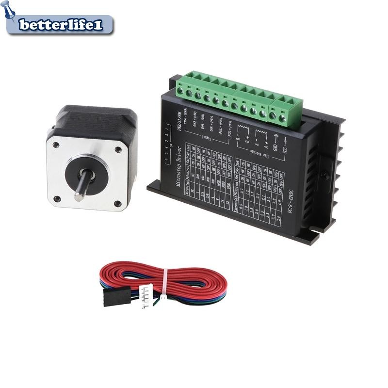 BTM เครื่องพิมพ์ Nema17 Stepper Motor TB6600 มอเตอร์ไดร์เวอร์ 17HS4401-S ชุดมอเตอร์พร้อมสาย
