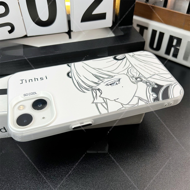 IMD Silver Jinhsi×Changli×Zani Wuthering Waves case Stripes& Cartoons [iPhone 15 Pro] - รูปที่ 4