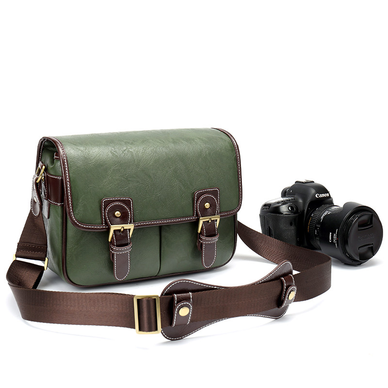 เหมาะสําหรับ Canon R50R10800D5D4 Nikon Z62D7500 กระเป๋ากล้อง XT5xh2 Sony A7M4 กระเป๋าหนัง 90D