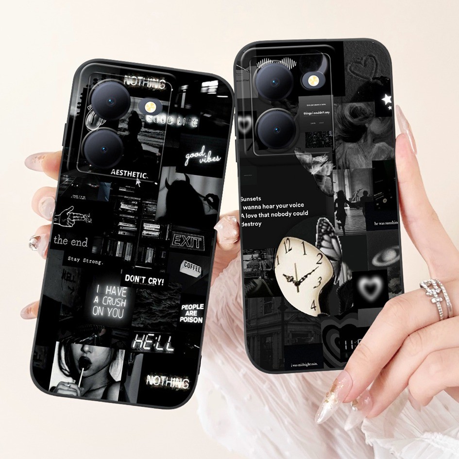 ปลอกใหม่สําหรับ Vivo Y36 Y27 Y27S Y77T 5G กรณี Cool ทาสีป้องกันกล้องซิลิโคนอ่อนนุ่มสําหรับ Vivo V2247 V2248 V2302 กรณี