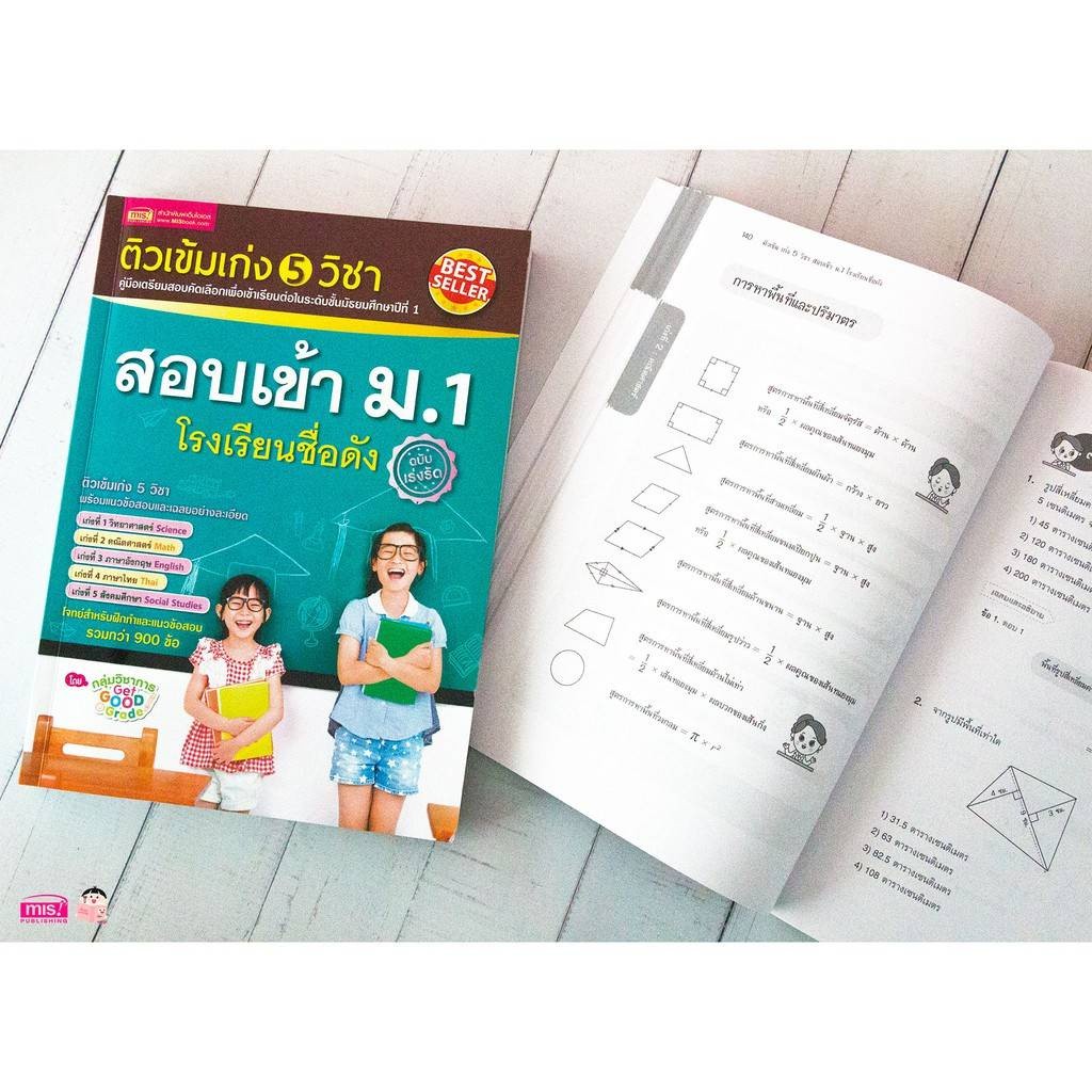 คู่มือเตรียมสอบ ติวเข้ม เก่ง 5 วิชา สอบเข้า ม.1 โรงเรียนชื่อดัง (ฉบับเร่งรัด) mr.beam misbook - รูปที่ 2