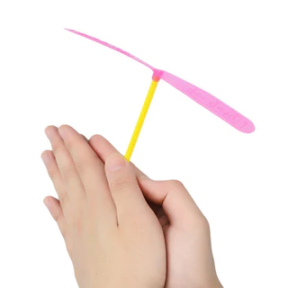 100 ชิ้น แมลงปอ รูปร่างมือ ผลัก ใบพัดบิน กลางแจ้ง กีฬา เกม ของเล่นเด็ก