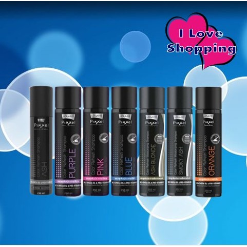 LOLANE Pixxel Color Refresh Shampoo Ash/Purple/Blue/Pink/SmokyAsh/AshBlonde/Orange/MilkTea/Green/Brown/AshPurple 250 ml