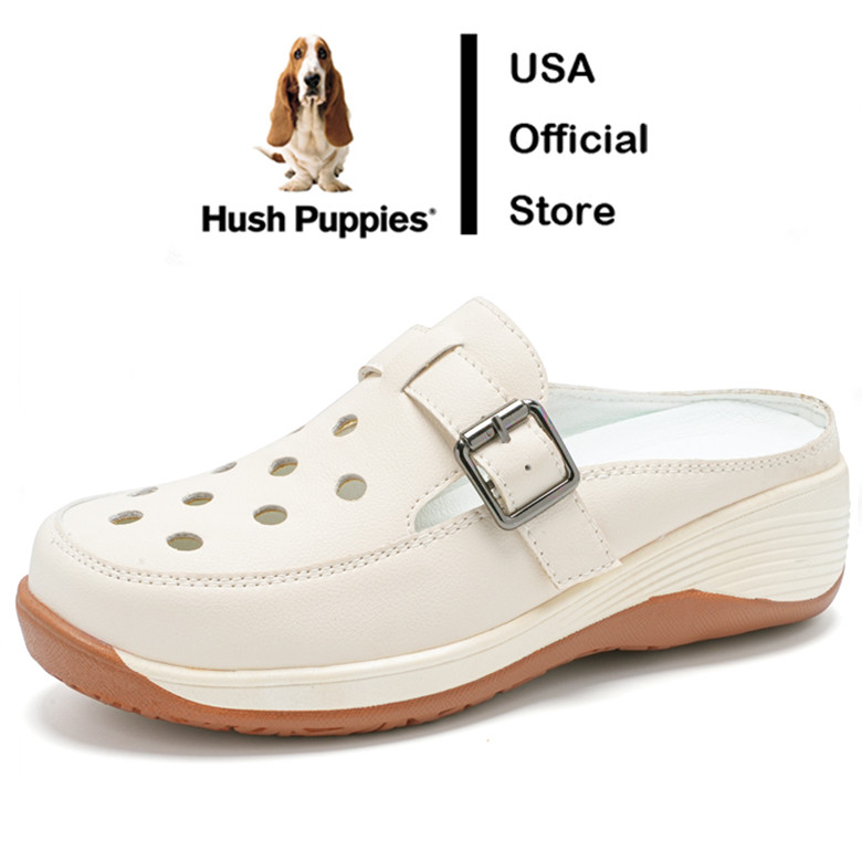Hush Puppies รองเท้าแตะหนังลําลองผู้หญิง รองเท้า Boat Shoes ฤดูร้อน