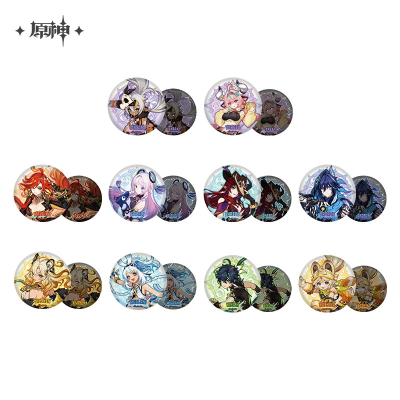 Sunsyea Genshin Impact สินค้าอย่างเป็นทางการ miHoYo เดิมแท้ Natlan Series Badge Mulani Kinich Kachin