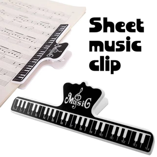 ของมาใหม่！คลิปหนีบกระดาษเปียโน 15CM คลิปหนีบสมุดโน้ตเพลง ที่หนีบโน้ต แบบพลาสติก