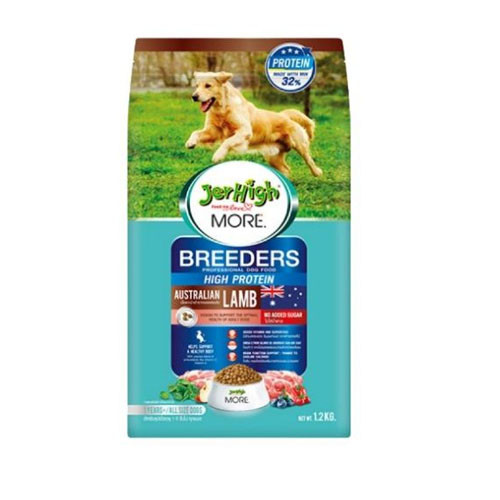 JerHigh More Breeder  (สูตรแกะ) อาหารสำหรับสุนัข ขนาด 1.2 กก