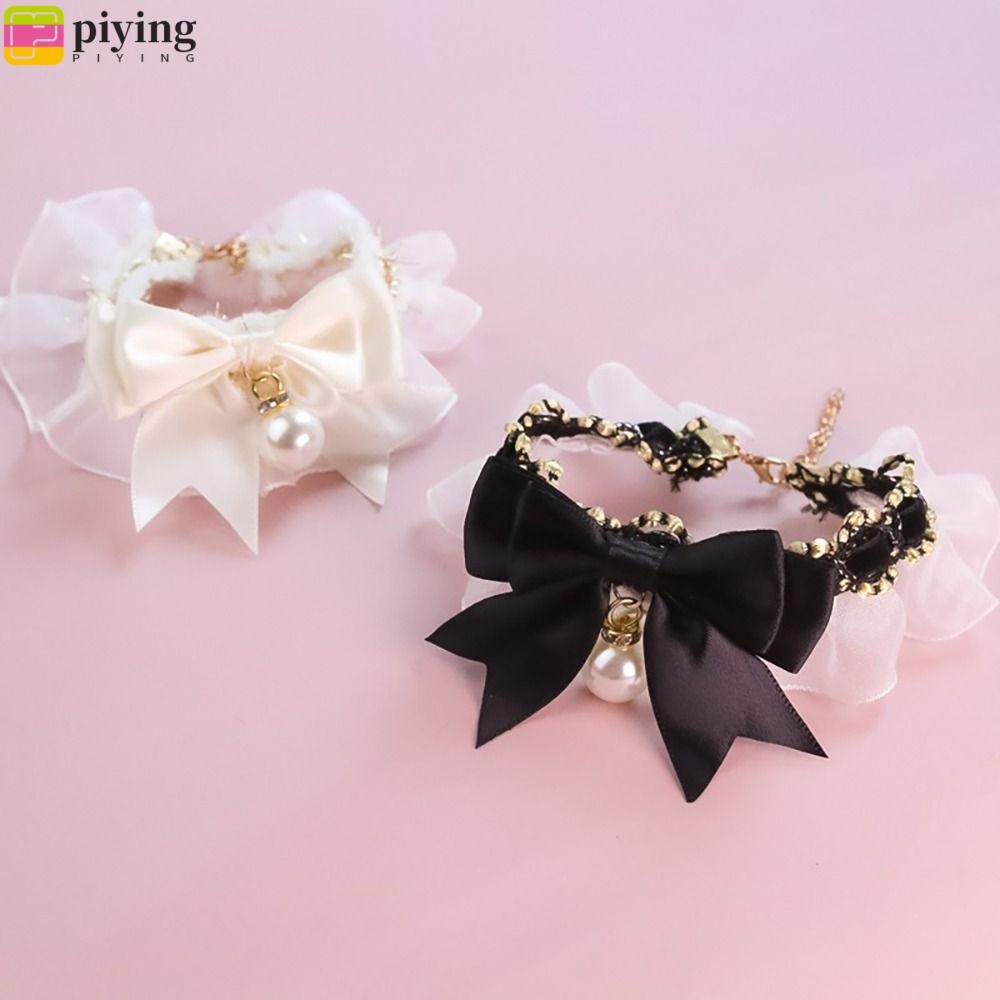 ผิง ปลอกคอสุนัข, สร้อยคอแมวกุทัณฑ์ลูกไม้, ตกแต่งคอสัตว์เลี้ยงอ่อนโยนหวานหรูหรา