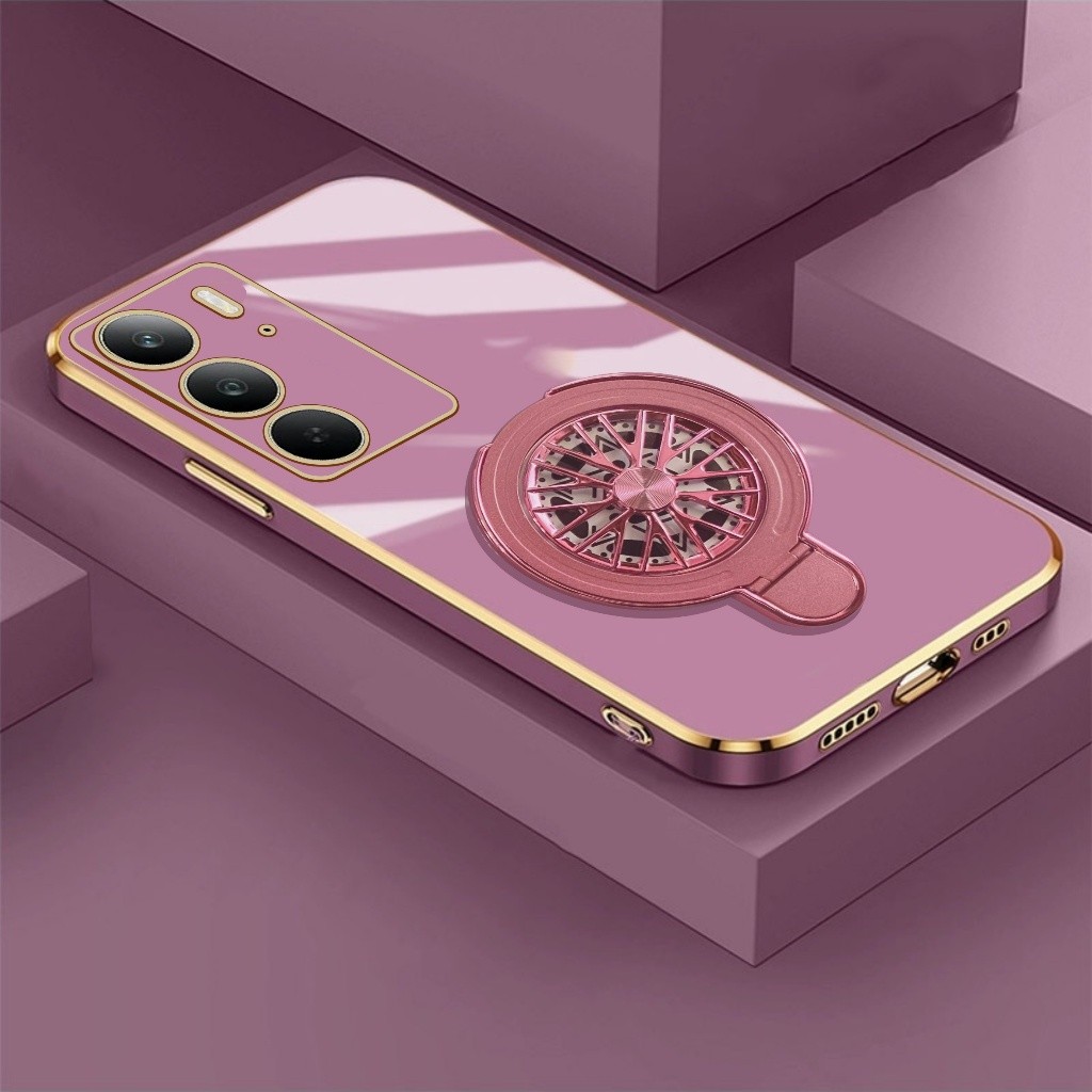 เคส Realme C71 C73 C75 C75x แหวน Magnetic Gyroscope หรูหรา