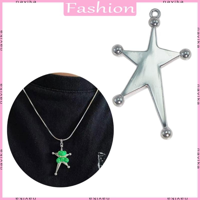 NAV สร้อยคอสร้อยข้อมือต่างหู Awn Star จี้ DIY Jewellery ทําลูกปัดดาว