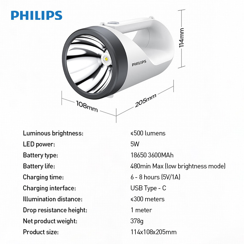 ฟิลิปส์ ไฟฉายมัลติฟังก์ชั่น การชาร์จแบบย้อนกลับ - รูปที่ 7