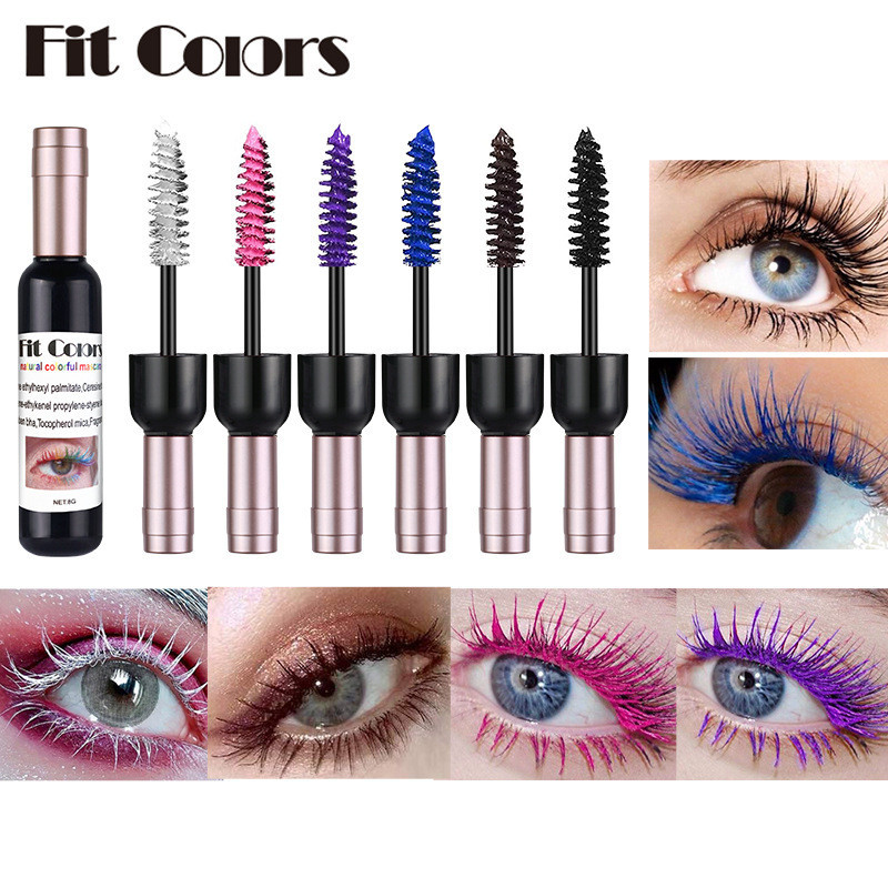 Hot Sale#Halloween Christmas Stage cos Long and Thick Red Wine Bottle Colorful Pink White Mascara Wa