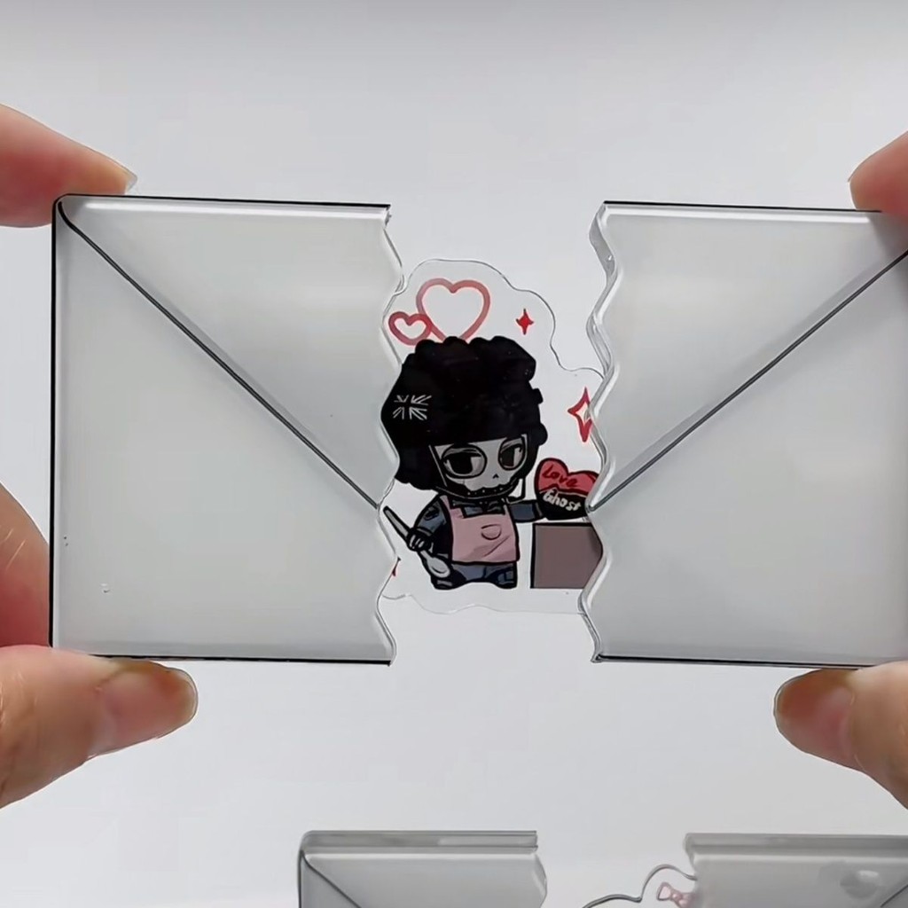 Konig ดึงซองจดหมายอะคริลิครูปจอแสดงผลอะนิเมะ Ghost Collection ตกแต่งโต๊ะเครื่องประดับ Accesorios Cal