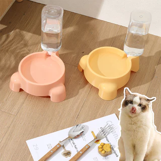 สัตว์เลี้ยงดื่มน้ำชาม 500 ml ที่ให้น้ำอัตโนมัติ ให้น้ำหมาแมวโดยเฉพาะ